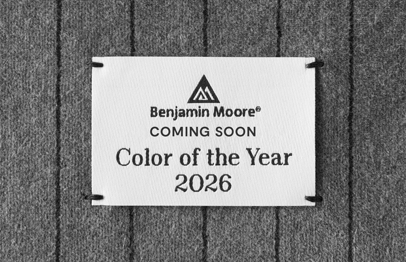 Benjamin Moore's Color of the Year 2026 coming soon.