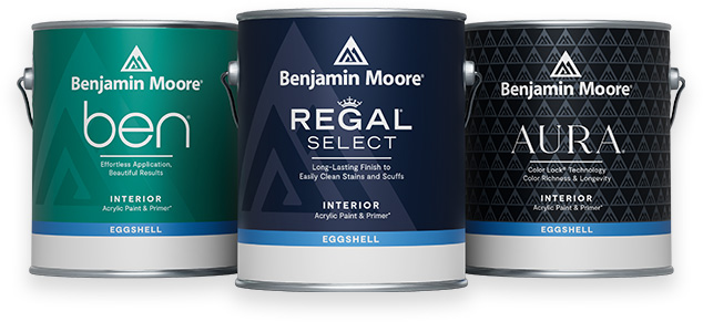 Gallons of Regal® Select, Aura®, and Ben® Interior paint.